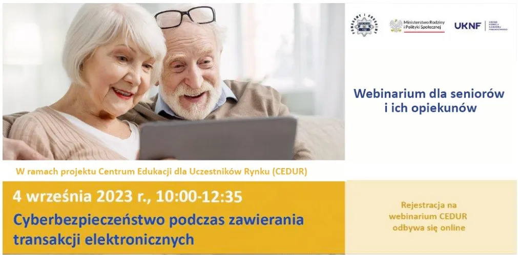 Webinarium CEDUR Cyberbezpieczeństwo podczas zawierania transakcji elektronicznych z podmiotami rynk