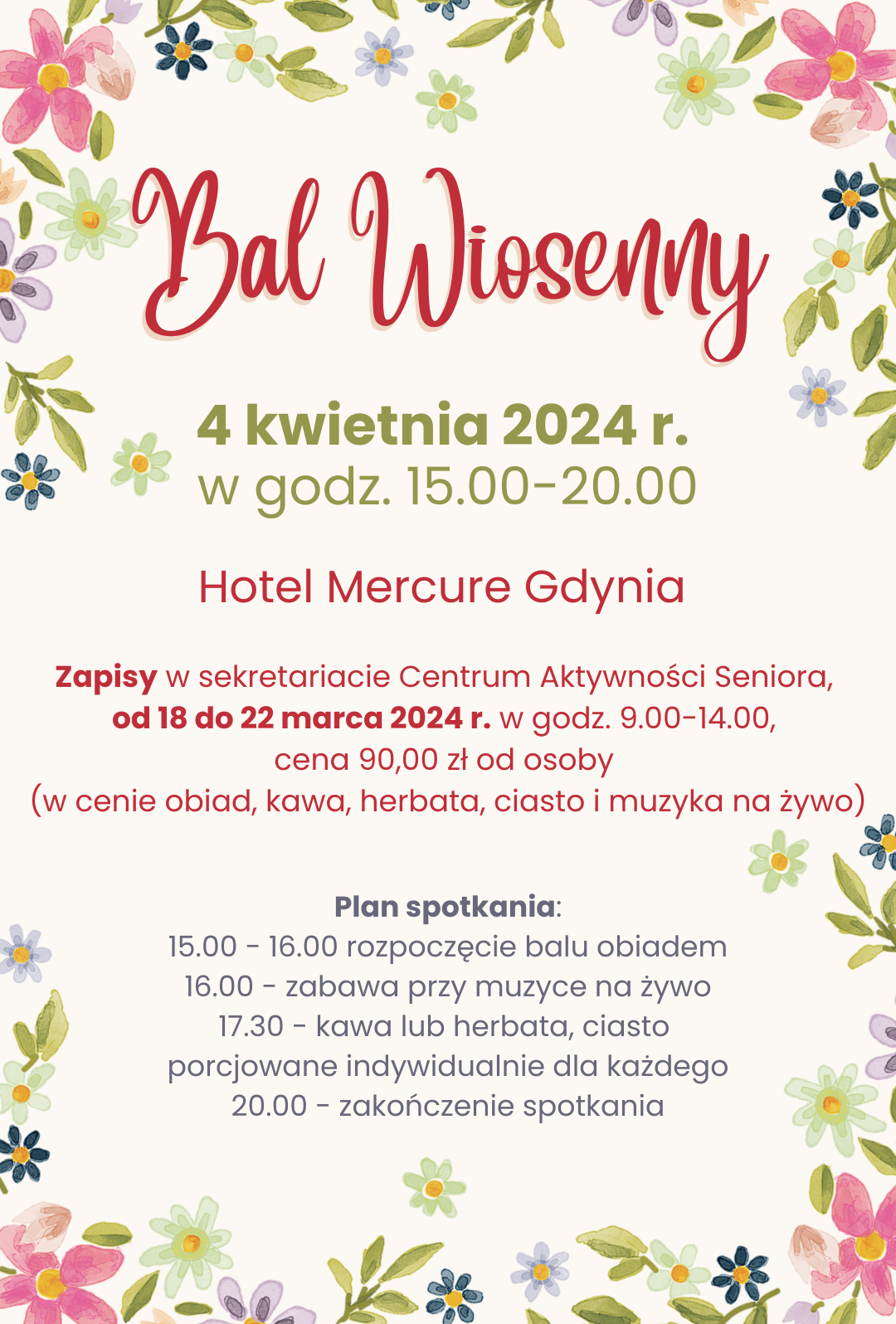 bal wiosenny 2024 zaproszenie